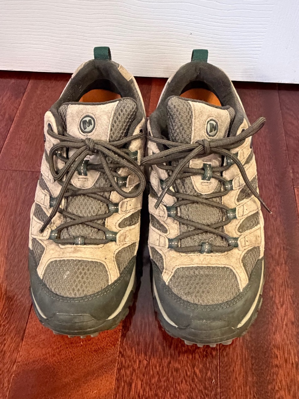 Merrell Men’s 8.5 Hiking Trail Shoes Brown Tan Vibram Outdoor Sneakers - Picture 9 of 9